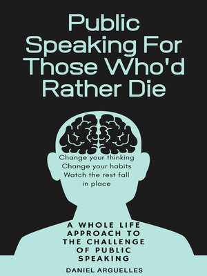 cover image of Public Speaking For Those Who'd Rather Die
